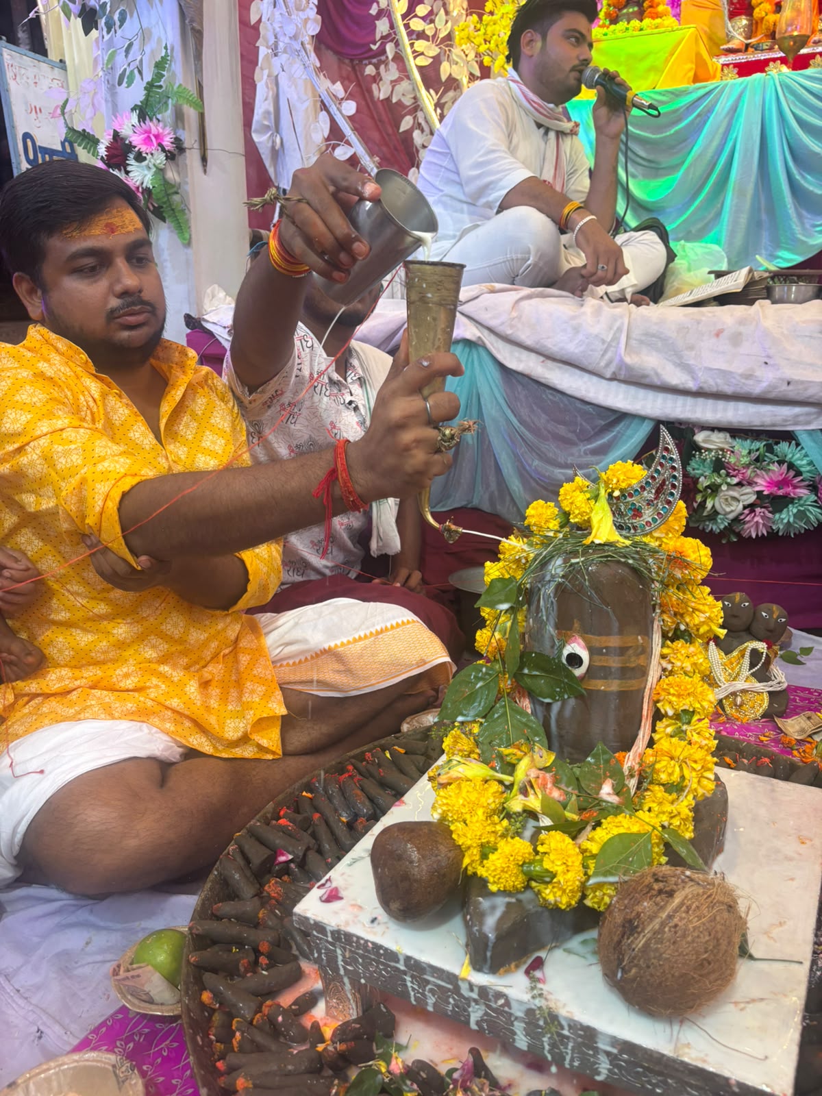 भिंड में गणेश उत्सव: किला रोड पर सुंदरकांड, शिव अभिषेक से बढ़ा माहौल
