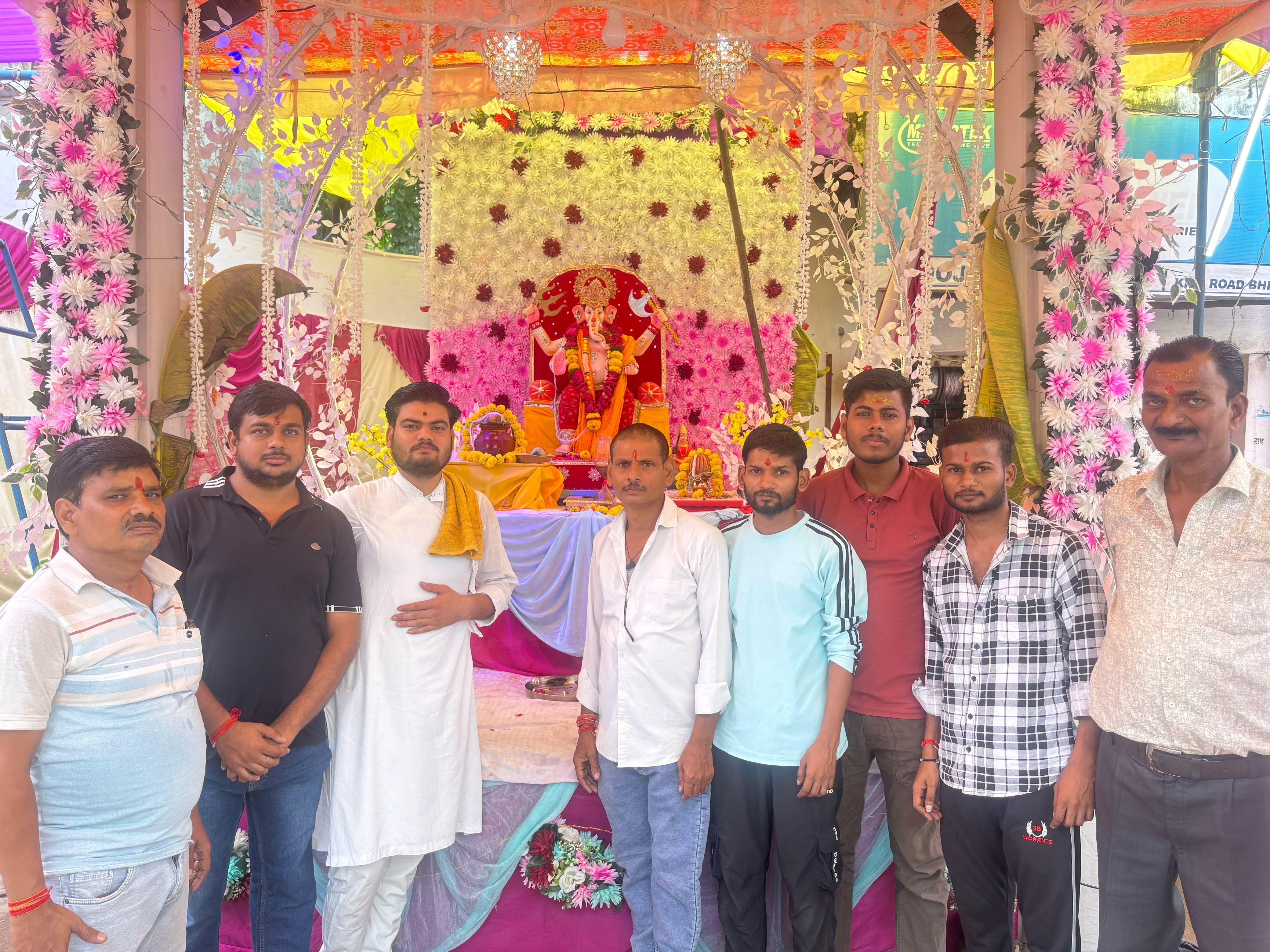 Grand Ganesh Utsav Begins in Bhind Amidst Huge Crowds