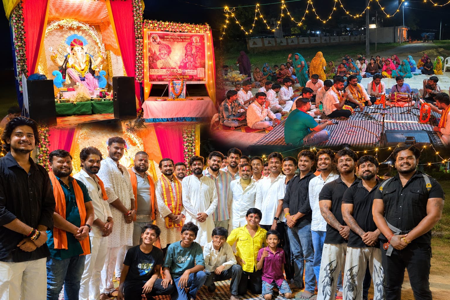 Rasulia Echoes with 'Jai Shri Ram' Chants During Hanuman Chalisa Recitation and Grand Ganesh Aarti