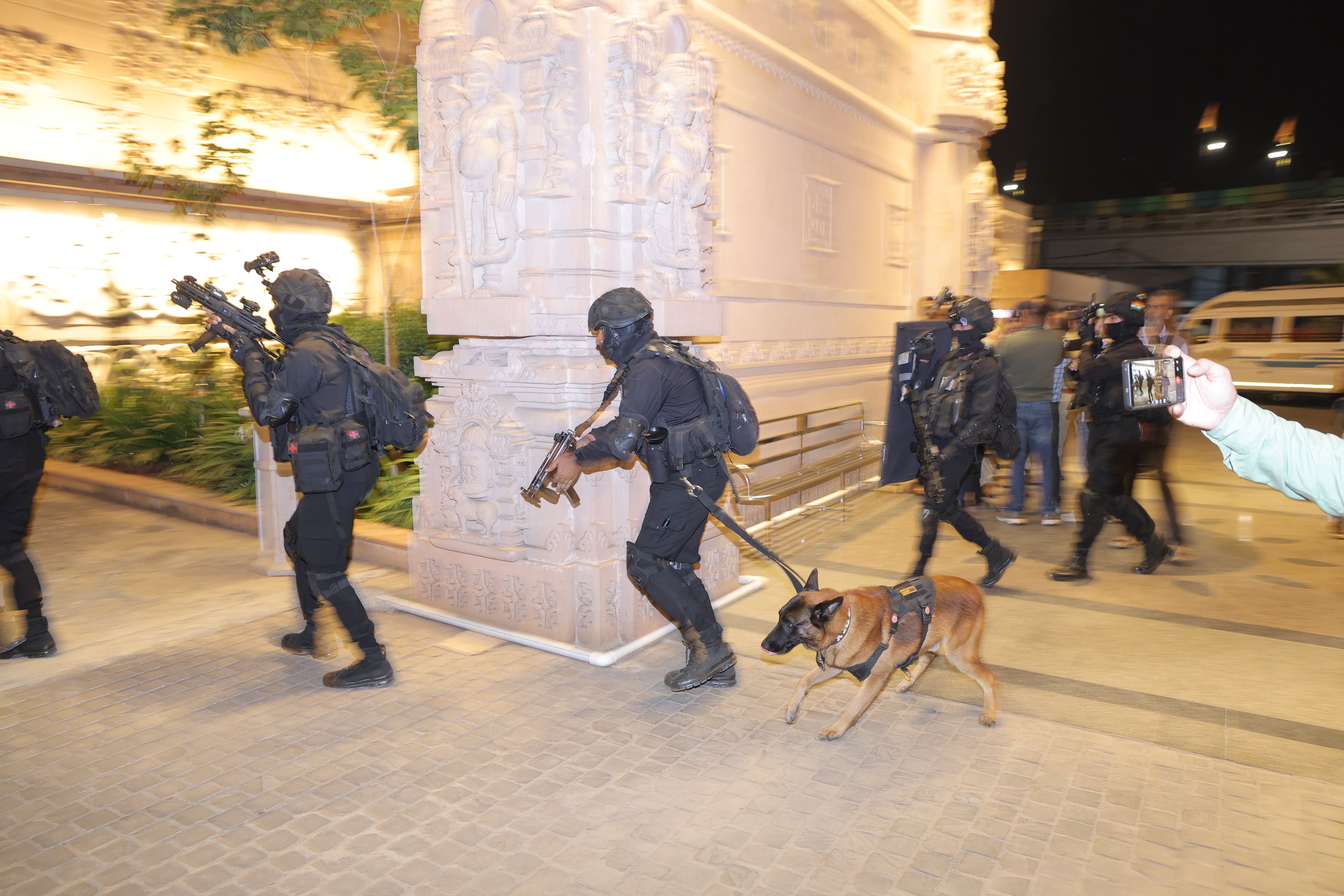 NSG Commandos Conduct Mock Drill at Mahakal Temple Ahead of Singhast Mela