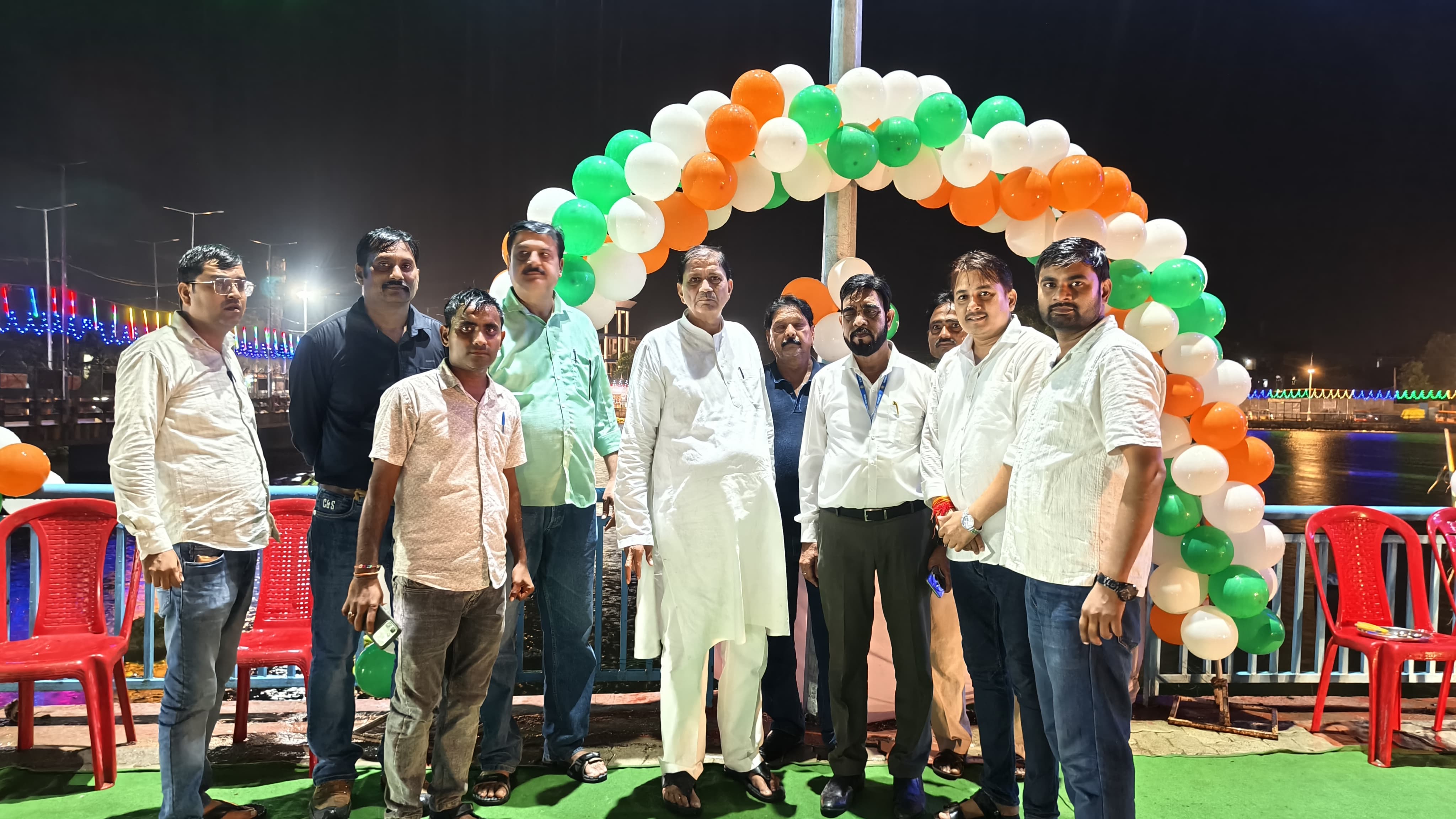 Bhind: Rs 38 Lakh High-Mast Lights Inaugurated on Southern Bank of Gauri Sarovar