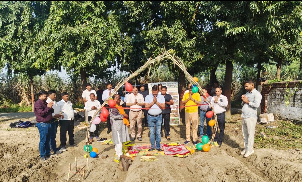 फॉरएवर ग्लोबल शुगर मिल में शरदकालीन गन्ना बुवाई का शुभारंभ