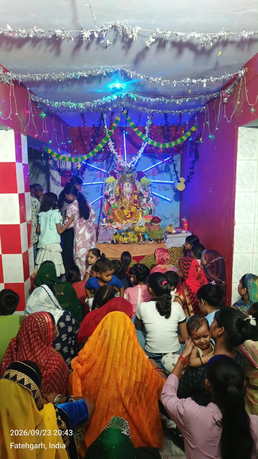 Farrukhabad: Ganesh Utsav Ignites Devotion at Bairso Devi Temple
