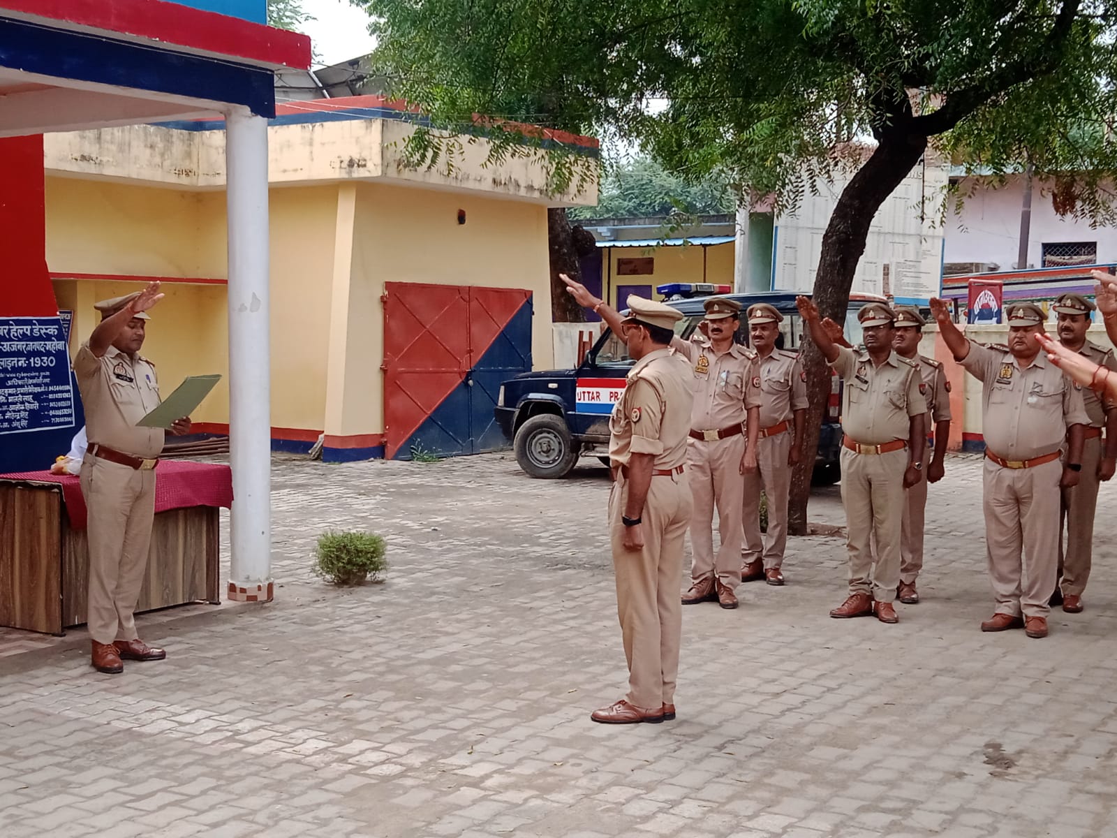 Ajner Police Pledge Allegiance to Integrity on National Unity Day