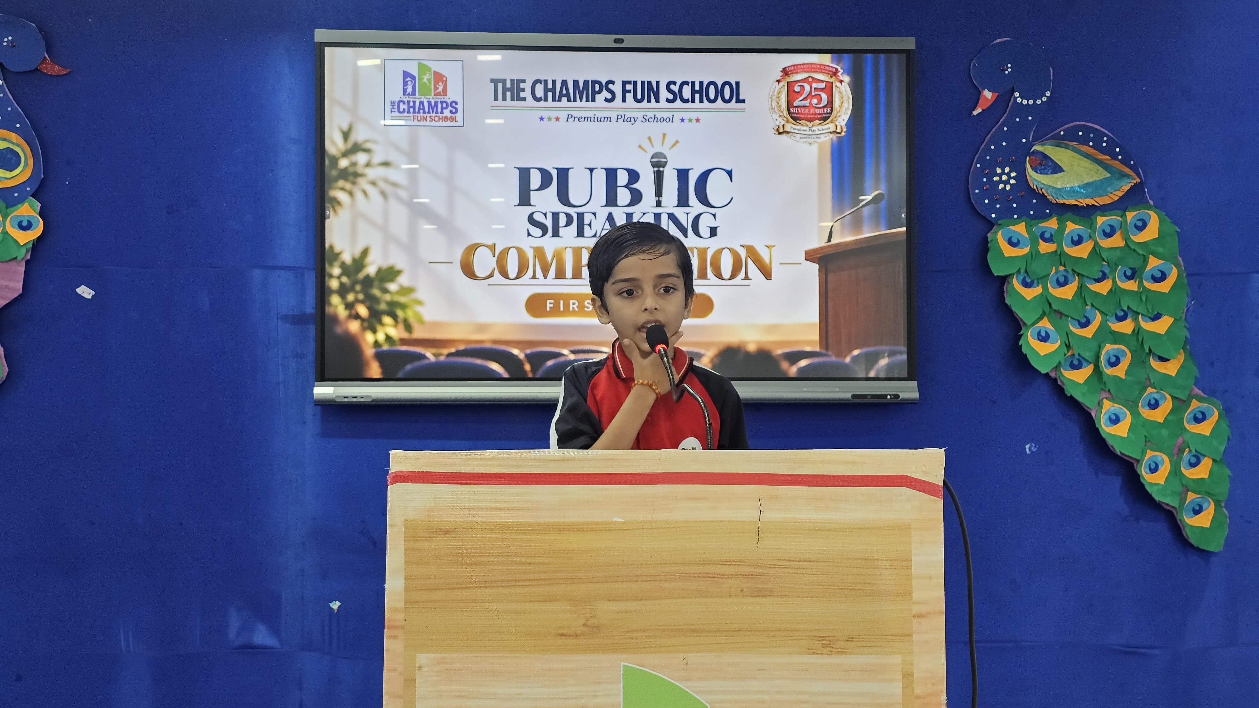 The Champs Fun School: Young Orators Showcase Courage, Honored by MP and Collector