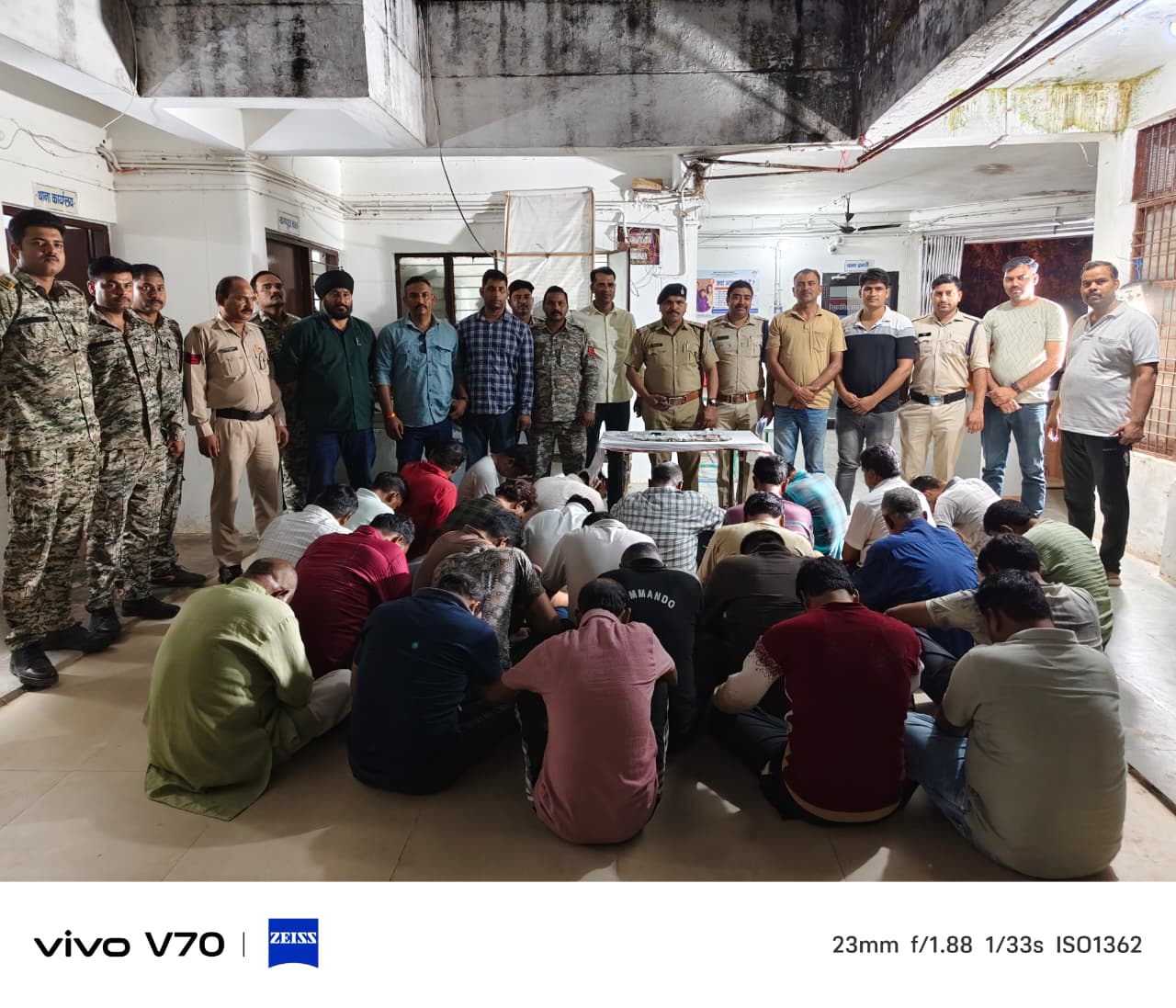 Bhind: Gambling Den Raided in Shastri Nagar, Over ₹4.5 Lakh Recovered from 30 Suspects
