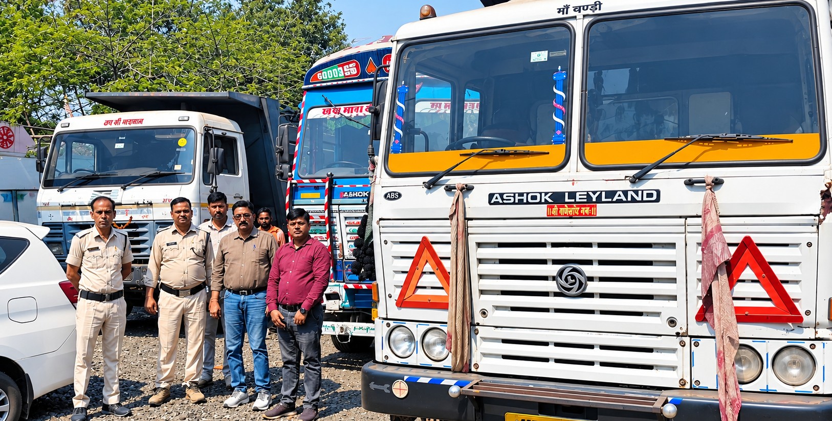 Action Against Illegal Mining in Guna, Two Dumpers Seized