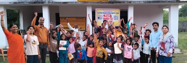 Competitions Held at Mahoba's Ambedkar Schools on Gandhi-Shastri जयंती