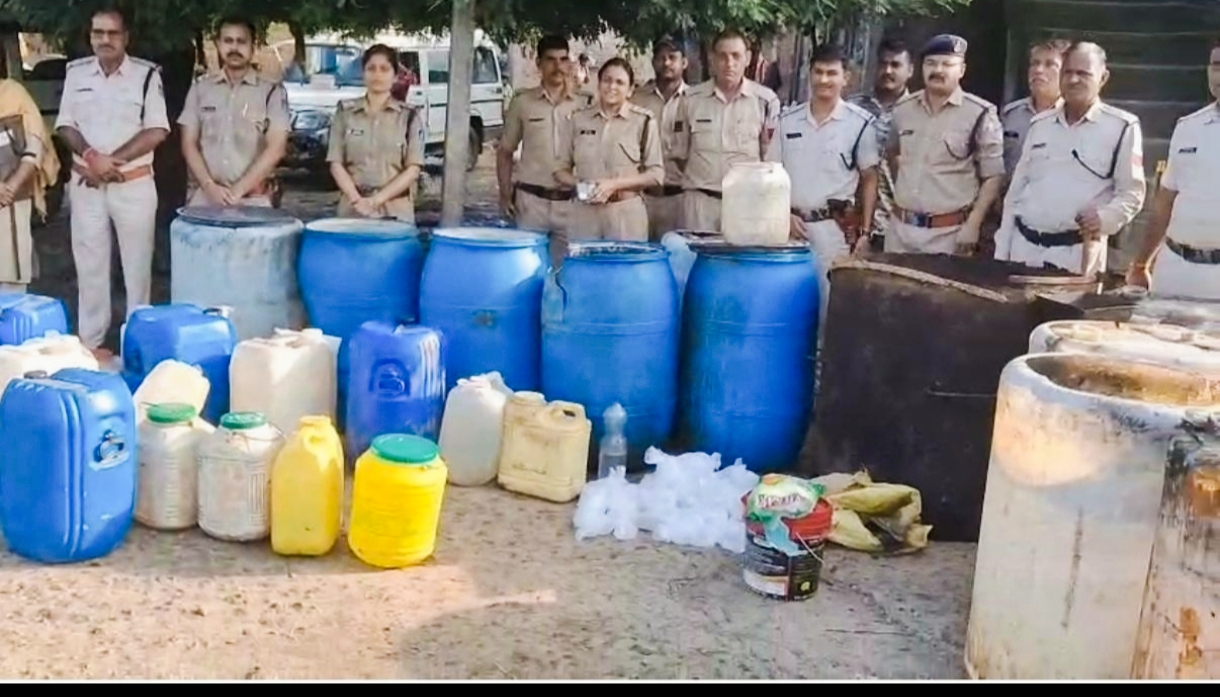 Rs 14 Lakh Worth of Illicit Liquor Seized in Guna; Administration Tightens Grip on Mafia
